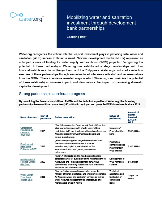 50 Development Bank Partnerships Learning Brief